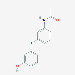 molecular formula C14H13NO3 B12614073 N-[3-(3-hydroxyphenoxy)phenyl]acetamide CAS No. 896423-22-6