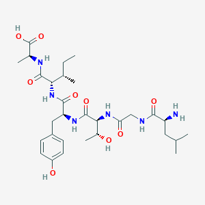 molecular formula C30H48N6O9 B12614099 L-Leucylglycyl-L-threonyl-L-tyrosyl-L-isoleucyl-L-alanine CAS No. 919080-94-7