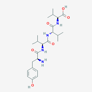 molecular formula C24H38N4O6 B12614123 L-Tyrosyl-L-valyl-L-valyl-L-valine CAS No. 915224-26-9