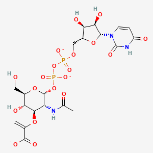 molecular formula C20H26N3O19P2-3 B1261415 UDP-GlcNAc-pyruvate enol ether 