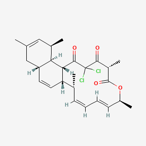 molecular formula C26H32Cl2O4 B1261418 Chlorotonil A 