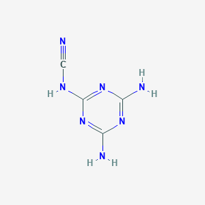 molecular formula C4H5N7 B126142 Cyanomelamine CAS No. 3496-98-8