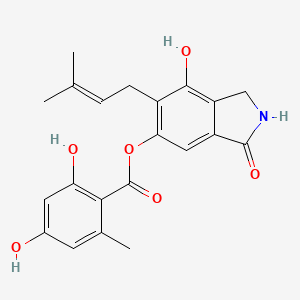 molecular formula C21H21NO6 B1261420 Sterenin C 