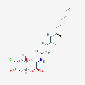 molecular formula C24H35Cl2NO5 B1261428 Dankastatin A 