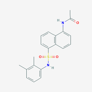 molecular formula C20H20N2O3S B12614293 N-{5-[(2,3-Dimethylphenyl)sulfamoyl]naphthalen-1-yl}acetamide CAS No. 648899-35-8
