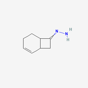 molecular formula C8H12N2 B12614299 (Bicyclo[4.2.0]oct-2-en-7-ylidene)hydrazine CAS No. 908301-44-0