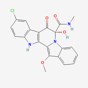 molecular formula C21H16ClN3O4 B1261436 Cladoniamide D 