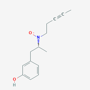 molecular formula C14H18NO2- B12614371 {[(2R)-1-(3-Hydroxyphenyl)propan-2-yl](pent-3-yn-1-yl)amino}oxidanide CAS No. 917990-31-9