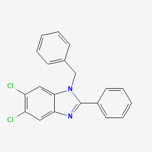 molecular formula C20H14Cl2N2 B12614372 1-Benzyl-5,6-dichloro-2-phenyl-1H-benzimidazole CAS No. 920507-83-1