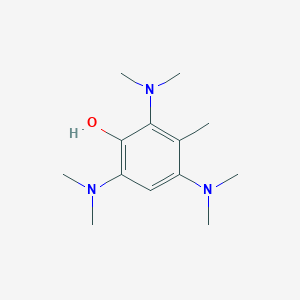 molecular formula C13H23N3O B12614399 2,4,6-Tris(dimethylamino)-3-methylphenol CAS No. 921612-83-1