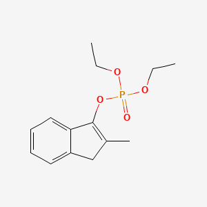 molecular formula C14H19O4P B12614479 Diethyl 2-methyl-1H-inden-3-yl phosphate CAS No. 922186-12-7