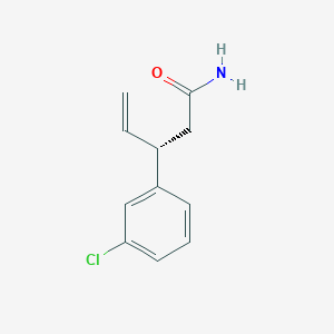 molecular formula C11H12ClNO B12614511 (S)-3-(3-Chlorophenyl)pent-4-enamide 