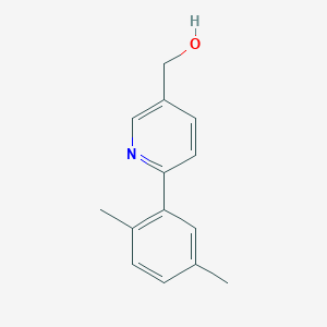 molecular formula C14H15NO B12614551 6-(2,5-Dimethylphenyl)-3-pyridinemethanol 