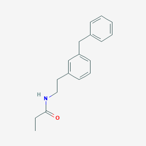 molecular formula C18H21NO B12614685 N-[2-(3-Benzylphenyl)ethyl]propanamide CAS No. 920317-75-5