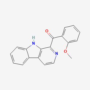 molecular formula C19H14N2O2 B12614793 (9H-beta-Carbolin-1-yl)(2-methoxyphenyl)methanone CAS No. 906067-44-5