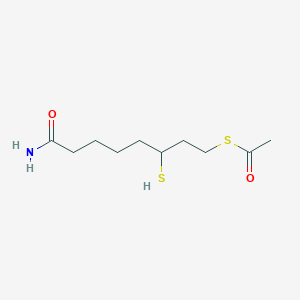 molecular formula C10H19NO2S2 B1261483 S-Acetyldihydrolipoamide-E 