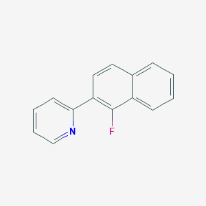 molecular formula C15H10FN B12614920 2-(1-Fluoronaphthalen-2-yl)pyridine CAS No. 918630-53-2