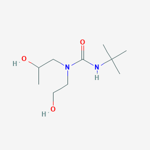 molecular formula C10H22N2O3 B12614949 Urea, N'-(1,1-dimethylethyl)-N-(2-hydroxyethyl)-N-(2-hydroxypropyl)- CAS No. 885024-89-5