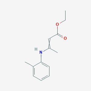 molecular formula C13H17NO2 B12614959 Ethyl 3-(2-methylanilino)but-2-enoate CAS No. 885469-90-9