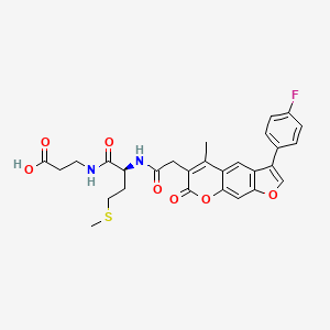 molecular formula C28H27FN2O7S B12614989 C28H27FN2O7S 