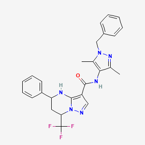molecular formula C26H25F3N6O B12614997 C26H25F3N6O 