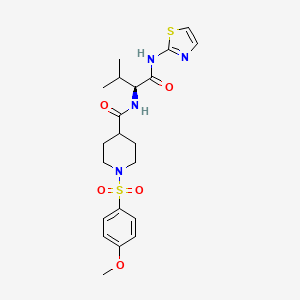 molecular formula C21H28N4O5S2 B12615013 C21H28N4O5S2 