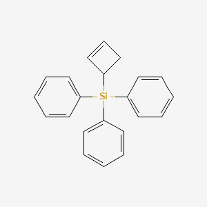 molecular formula C22H20Si B12615023 (Cyclobut-2-en-1-yl)(triphenyl)silane CAS No. 922189-85-3
