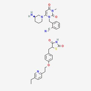 molecular formula C37H41N7O5S B1261503 Alogliptin/pioglitazone 