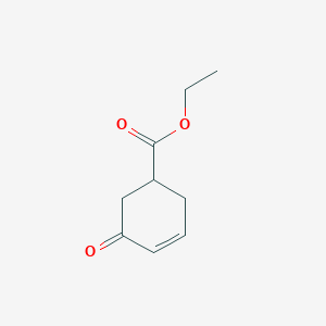 molecular formula C9H12O3 B12615119 Ethyl 5-oxocyclohex-3-ene-1-carboxylate CAS No. 917955-74-9