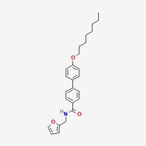 molecular formula C26H31NO3 B12615127 N-[(Furan-2-yl)methyl]-4'-(octyloxy)[1,1'-biphenyl]-4-carboxamide CAS No. 920270-12-8