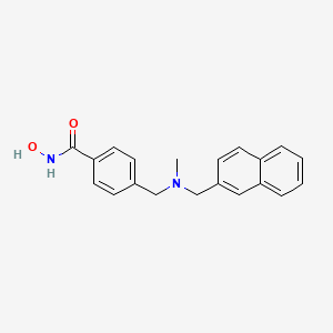 molecular formula C20H20N2O2 B12615132 N-Hydroxy-4-({methyl[(naphthalen-2-yl)methyl]amino}methyl)benzamide CAS No. 918631-19-3