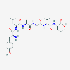molecular formula C32H52N6O8 B12615134 L-Tyrosyl-L-leucyl-L-alanyl-L-alanyl-L-valyl-L-leucine CAS No. 919802-27-0