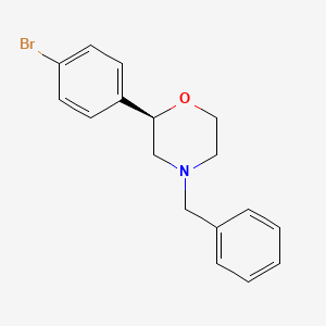 molecular formula C17H18BrNO B12615135 (2R)-4-Benzyl-2-(4-bromophenyl)morpholine CAS No. 920802-40-0