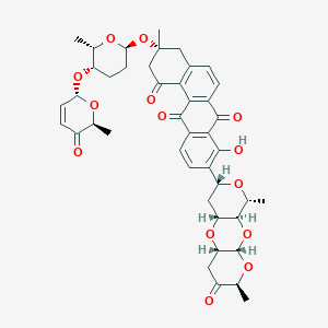molecular formula C43H46O14 B1261514 Moromycin A 