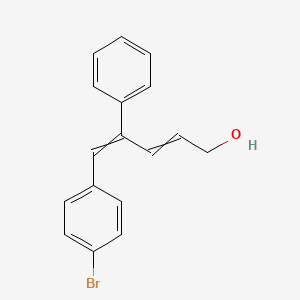 molecular formula C17H15BrO B12615159 5-(4-Bromophenyl)-4-phenylpenta-2,4-dien-1-ol CAS No. 921195-45-1