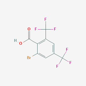 molecular formula C9H3BrF6O2 B12615187 2,4-Bis(trifluoromethyl)-6-bromobenzoic acid 