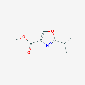 molecular formula C8H11NO3 B126152 Methyl 2-isopropyloxazole-4-carboxylate CAS No. 155884-24-5
