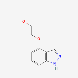 molecular formula C10H12N2O2 B12615200 4-(2-methoxyethoxy)-1H-indazole 