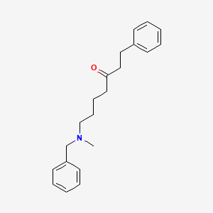 molecular formula C21H27NO B12615205 7-[Benzyl(methyl)amino]-1-phenylheptan-3-one CAS No. 918648-49-4