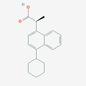 molecular formula C19H22O2 B1261525 S-(+)-Vedaprofen CAS No. 242815-87-8
