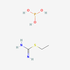 molecular formula C3H11N2O3PS B12615279 Ethyl carbamimidothioate;phosphorous acid CAS No. 918415-61-9