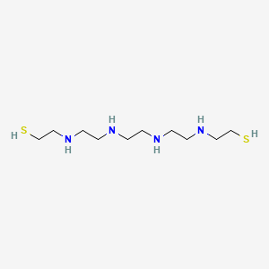 molecular formula C10H26N4S2 B12615338 3,6,9,12-Tetraazatetradecane-1,14-dithiol CAS No. 920511-73-5