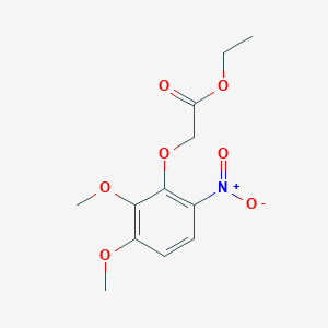 molecular formula C12H15NO7 B12615358 Ethyl (2,3-dimethoxy-6-nitrophenoxy)acetate CAS No. 921611-68-9