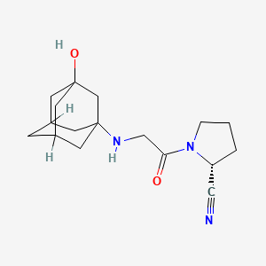 molecular formula C17H25N3O2 B1261540 (2R)-Vildagliptin 