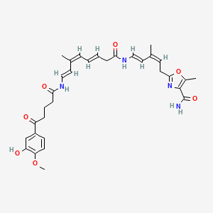 molecular formula C32H38N4O7 B1261543 Ariakemicin A 
