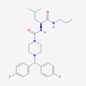 molecular formula C27H36F2N4O2 B12615431 C27H36F2N4O2 
