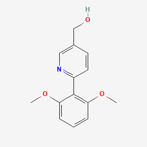 molecular formula C14H15NO3 B12615465 6-(2,6-Dimethoxyphenyl)-3-pyridinemethanol 