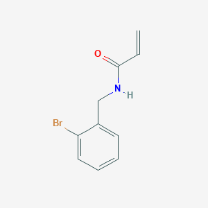 molecular formula C10H10BrNO B12615476 2-Propenamide, N-[(2-bromophenyl)methyl]- 