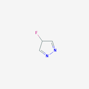 molecular formula C3H3FN2 B12615488 4-Fluoro-4H-pyrazole CAS No. 921604-88-8