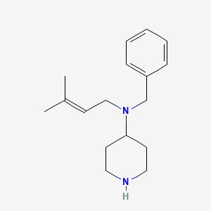 molecular formula C17H26N2 B12615489 N-Benzyl-N-(3-methylbut-2-en-1-yl)piperidin-4-amine CAS No. 919511-66-3